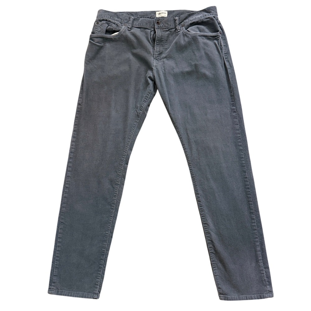 Todd Snyder Mens Slim Fit Corduroy Pants Charcoal‎ Grey 35x32 Quiet Luxury jj10